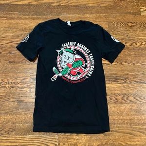 Mavericks black t-shirt hockey team adult small